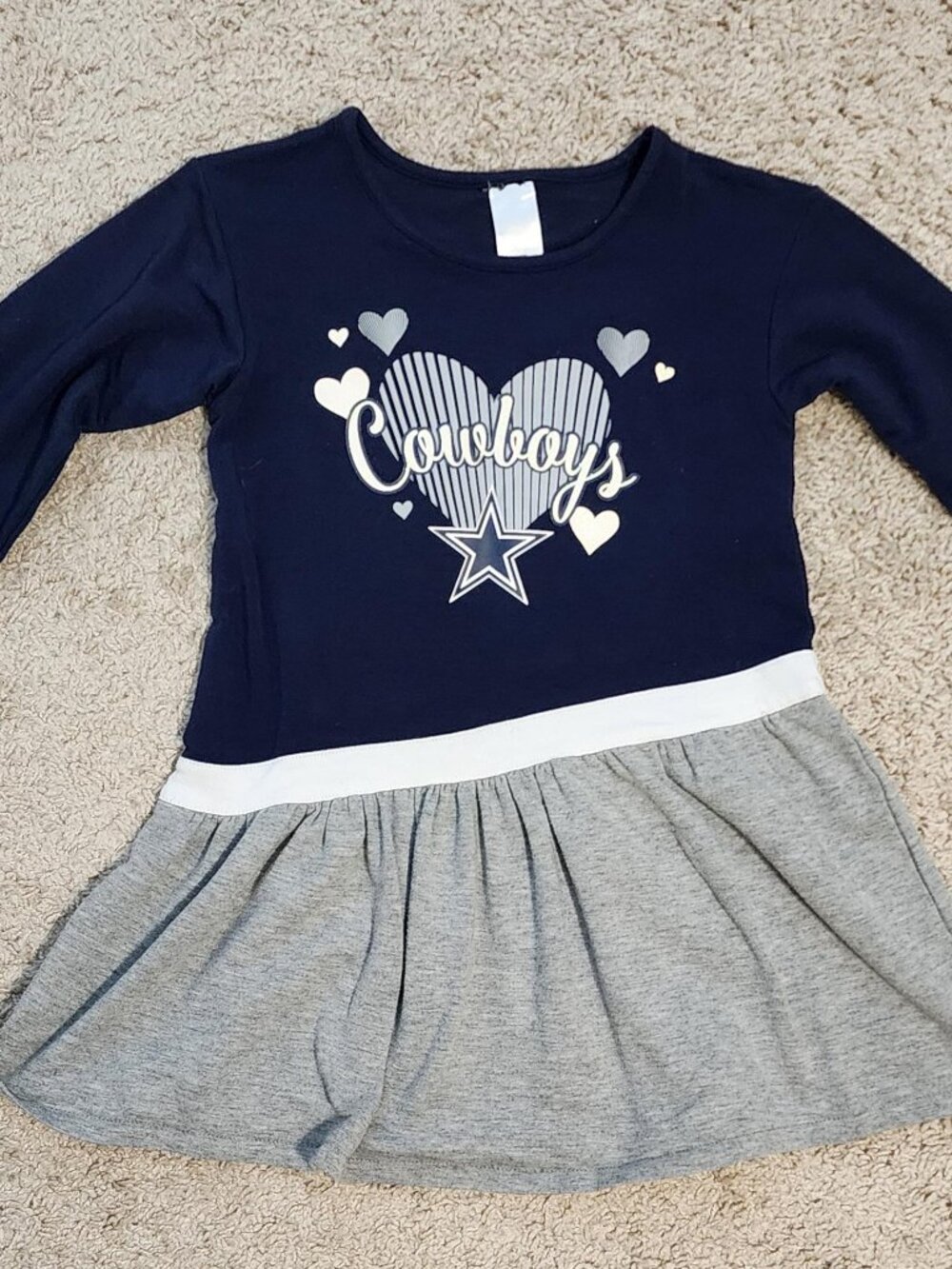 Dallas Cowboys Dress - Girls - Medium - Size 5/6